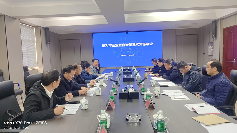 無(wú)為市企業(yè)聯(lián)合會(huì)第三次常務(wù)理事會(huì)在我司召開(kāi)